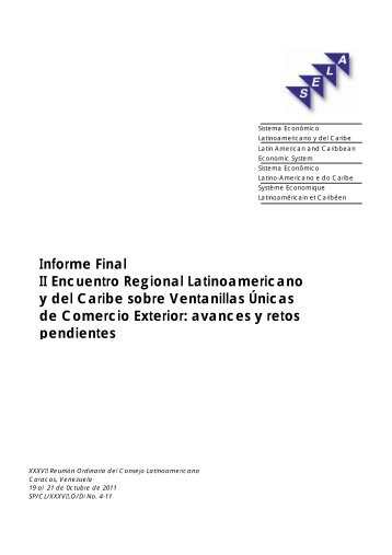 Informe Final II Encuentro Regional Latinoamericano y del ... - Sela