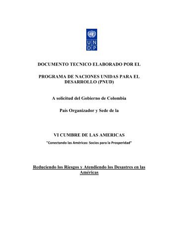 DOCUMENTO TECNICO ELABORADO POR EL ... - SELA