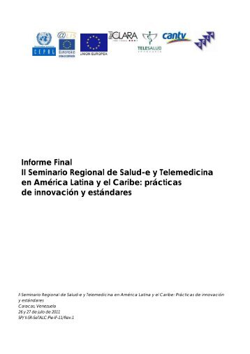 Informe Final II Seminario Regional de Salud-e y ... - SELA