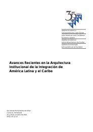 Avances Recientes en la Arquitectura Institucional de la ... - SELA