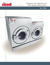 40-175 lb Medium and High-Speed OPL Washer-Extractors - Cissell ...