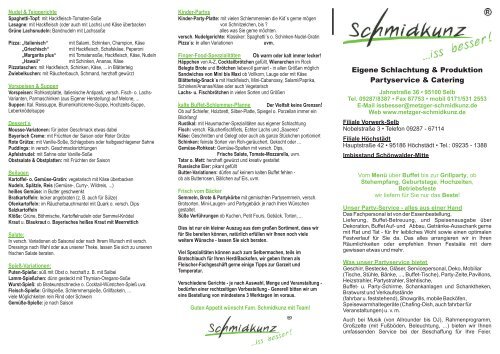 Schmidkunz-Catering - selb-live.de