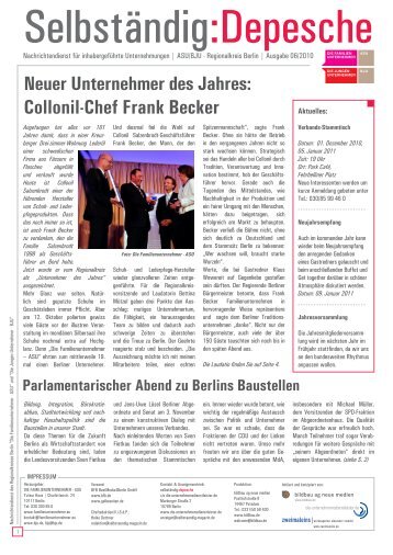 Collonil-Chef Frank Becker - BJU/ASU