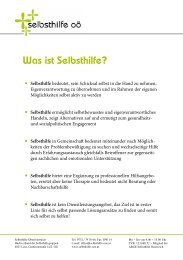 Was ist Selbsthilfe?