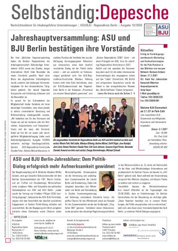 ASU und BJU Berlin bestÃ¤tigen ihre VorstÃ¤nde - BJU/ASU