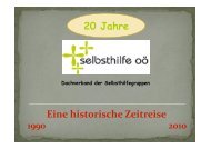 20 Jahre Eine historische Zeitreise - Selbsthilfe OÃ