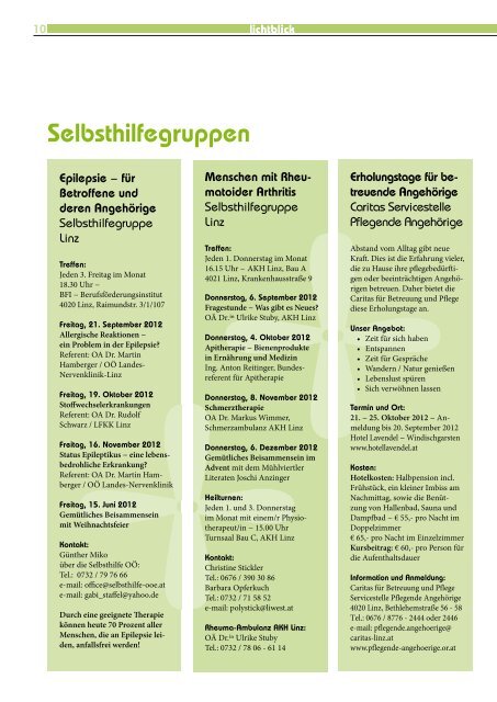 LB 3-2012 - Selbsthilfe OÃ