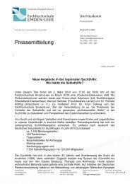 Pressemitteilung - Selbsthilfe und Patientenakademie