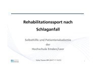 Rehabilitationssport nach Schlaganfall - Selbsthilfe und ...