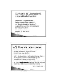 ADHS Ã¼ber die Lebensspanne - Selbsthilfe und Patientenakademie