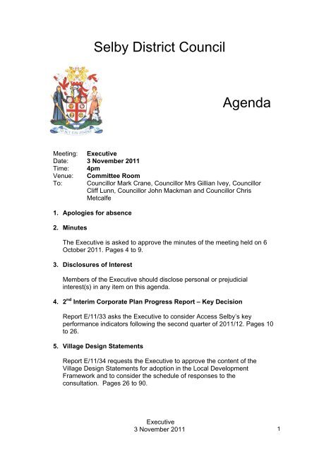 Agenda - pdf - Selby District Council