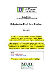 Tracked Version of Core Strategy, November 2012 - Selby District ...