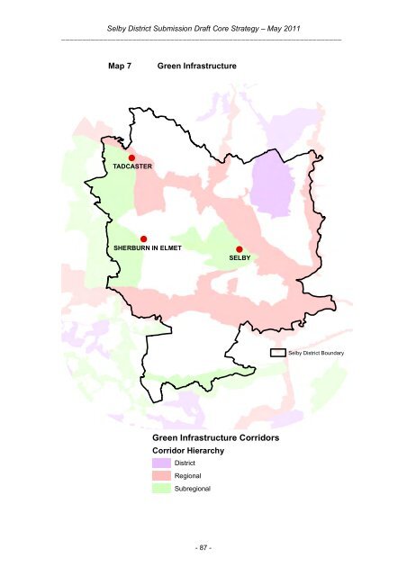 Tracked Version of Core Strategy, November 2012 - Selby District ...