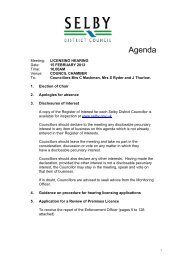 Agenda - pdf - Selby District Council