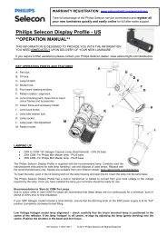 120V TH/CDM Models - Selecon