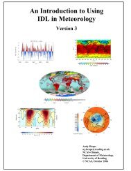 An Introduction to Using IDL in Meteorology