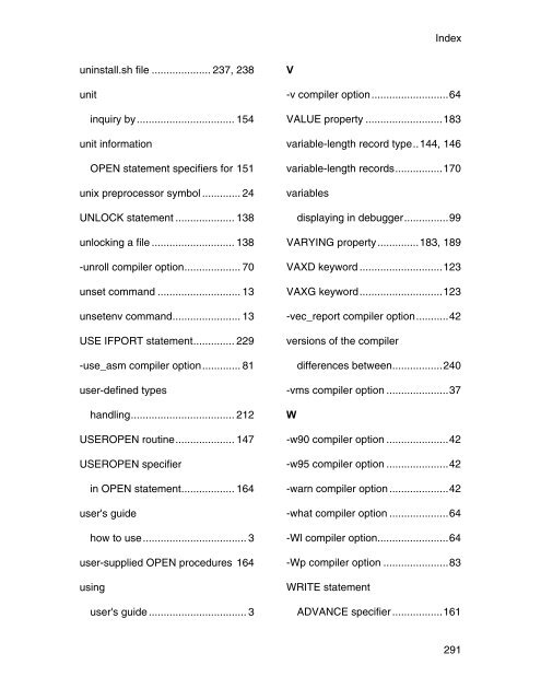 Intel(R) Fortran Compiler for Linux* Systems User's Guide Volume I ...