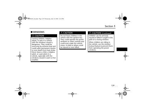 Table of Contents Cadillac Escalade - IFS Europe BV