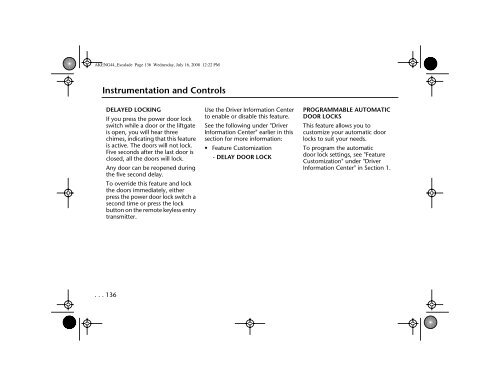 Table of Contents Cadillac Escalade - IFS Europe BV