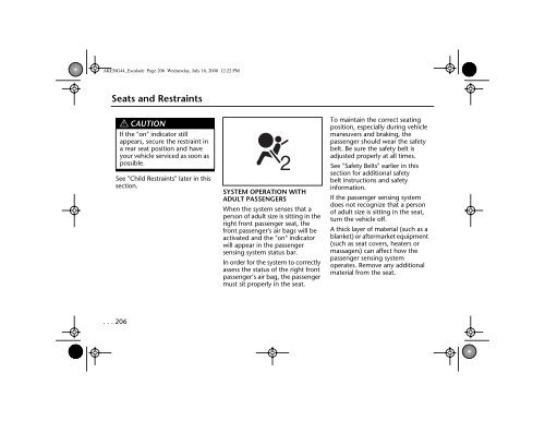 Table of Contents Cadillac Escalade - IFS Europe BV