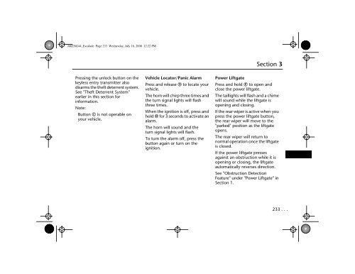 Table of Contents Cadillac Escalade - IFS Europe BV