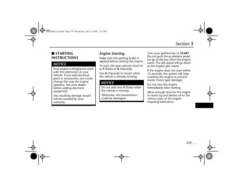 Table of Contents Cadillac Escalade - IFS Europe BV