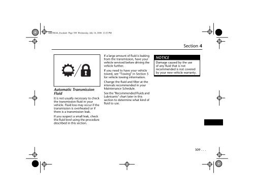 Table of Contents Cadillac Escalade - IFS Europe BV