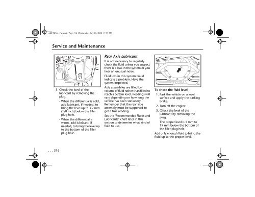 Table of Contents Cadillac Escalade - IFS Europe BV