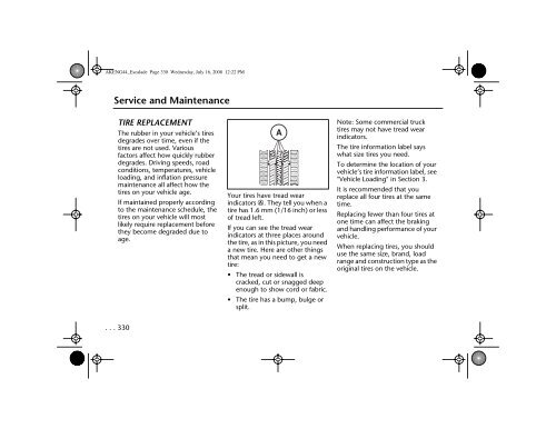 Table of Contents Cadillac Escalade - IFS Europe BV