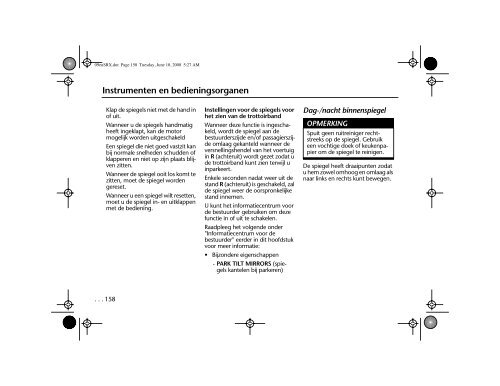 Inhoudsopgave Cadillac SRX - IFS Europe BV