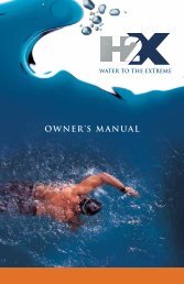 2009 H2X Swim Spa Owner's Manual (pdf) - Master Spas