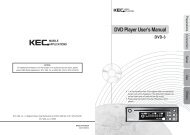 KEC DVD-3 Manual - Master Spas