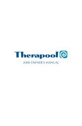 2008 Therapool Owner's Manual - Master Spas