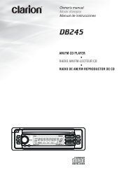 Clarion DB245 Manual - Master Spas