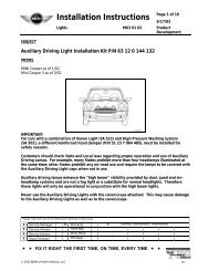 M63 01 02 Auxiliary Driving Lights - OutMotoring