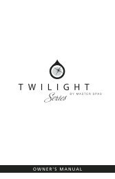 2009 Twilight Owner's Manual - Master Spas