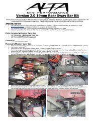 Version 2.0 19mm Rear Sway Bar Kit - OutMotoring
