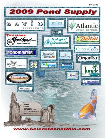 2009 Pond catalog - Select Stone Company