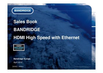 Sales Book BANDRIDGE HDMI High Speed with Ethernet