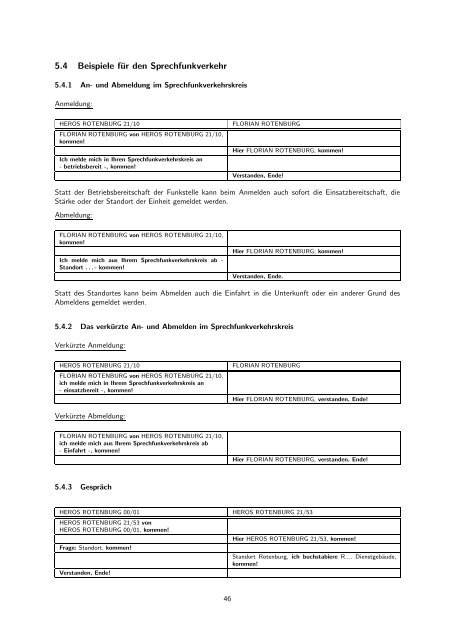 Ausbildungsunterlagen SPRECHFUNK-THW - SELECTRIC ...