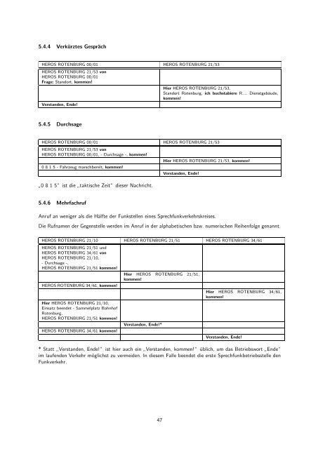 Ausbildungsunterlagen SPRECHFUNK-THW - SELECTRIC ...