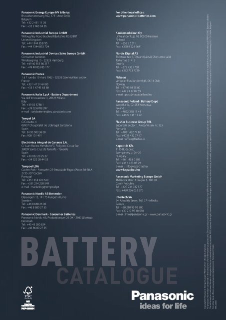 panasonic batteries