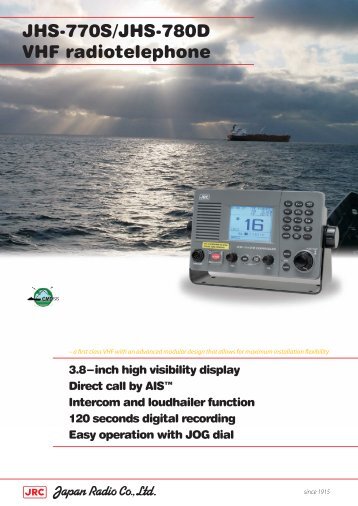 JHS-770S/JHS-780D VHF radiotelephone