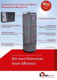 Produktflyer Alpha-InnoTec WÃ¤rmepumpe 