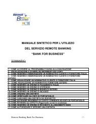 Manuale - Gruppo Banca Sella