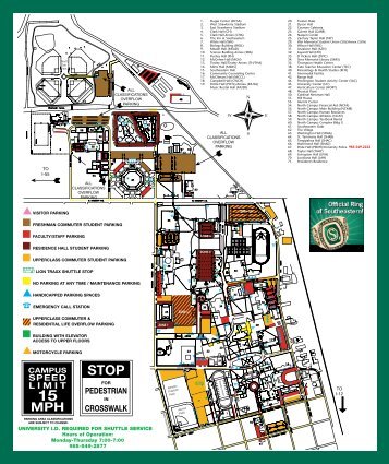 Campus Parking Map - Southeastern Louisiana University