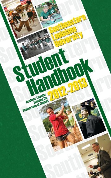 2012 Student Handbook.indd - Southeastern Louisiana University