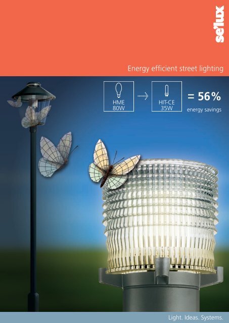 Energy efficient street lighting - Selux