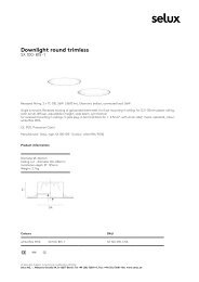 Downlight round trimless - Selux