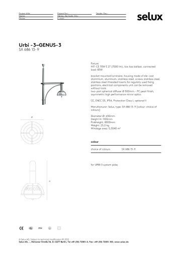 Urbi -3~GENUS-3 - Selux